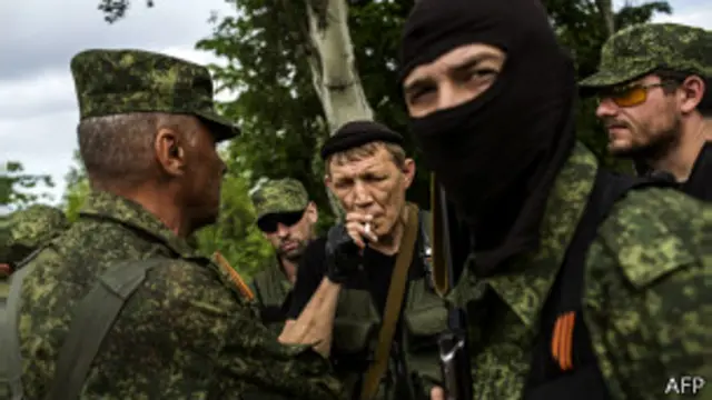 Ополченцы на юго-востоке Украины