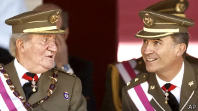 Rey Juan Carlos y Príncipe Felipe