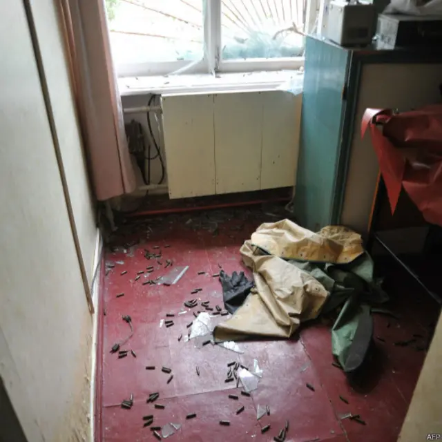 после боев в Луганске