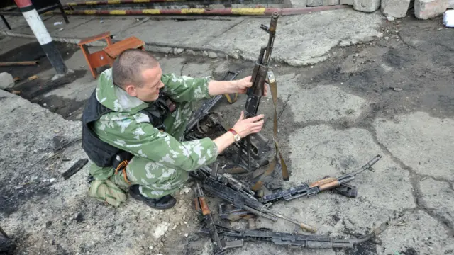 после боев в Луганске