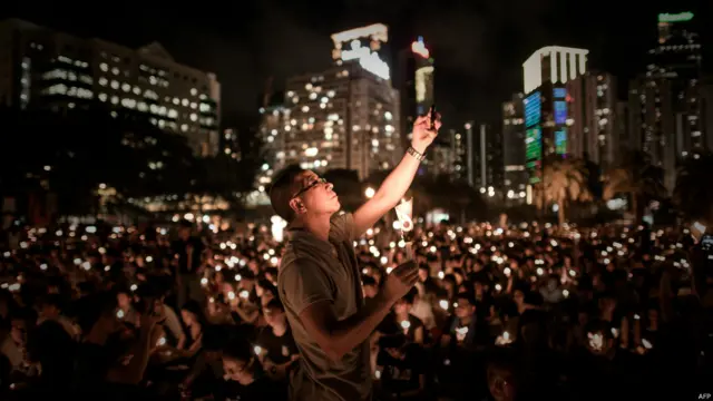 Hong Kong recordó el aniversario de Tiananmen