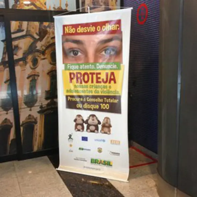 巴西政府傳單呼籲公眾保護未成年人