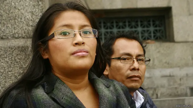 Dina Ananco e Isaac Paz