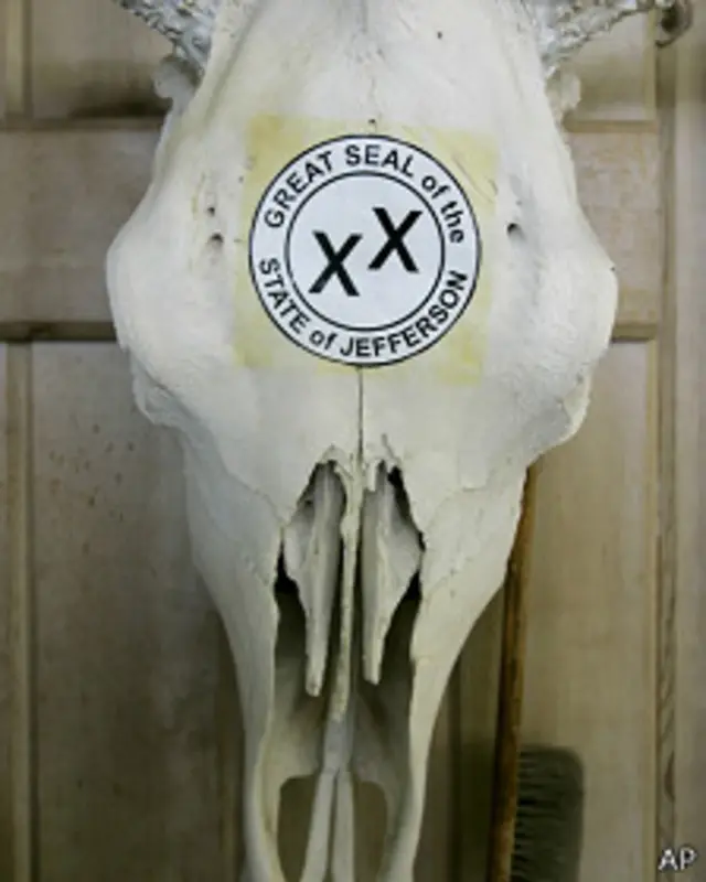 Pegatina con el logo de Jefferson