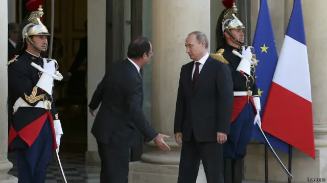 Владимир Путин и Франсуа Олланд