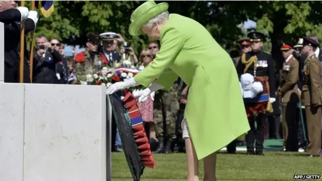 महारानी, फ्रांस में डी-डे की 70वीं वर्षगांठ