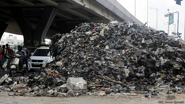 बैंगलोर, कर्नाटक, कूड़े का ढेर