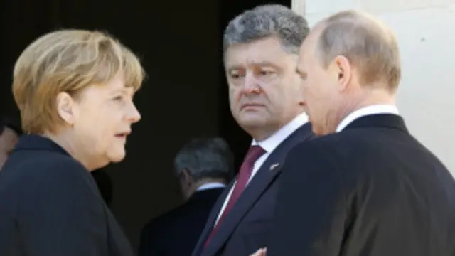 د جمعې په ورځ پېترو پروشینکو د روسیې له ولسمشر ولادمیر پوتین سره ولیدل.