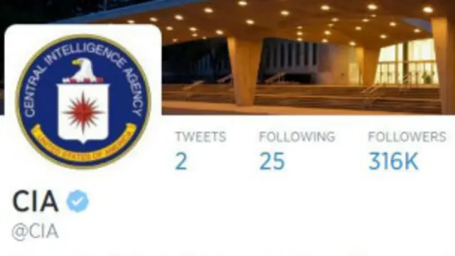 Urubuga rwa twitter rwa CIA
