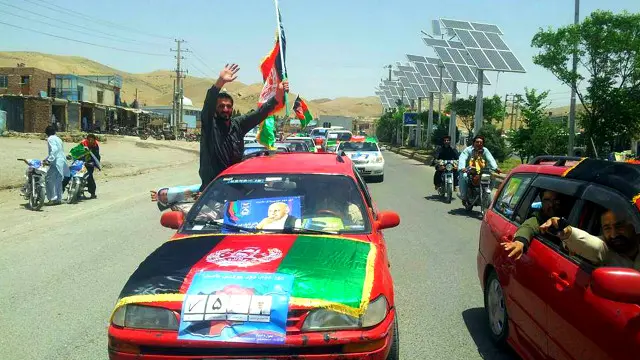 اعضای ارشد ستاد انتخاباتی اشرف غنی احمدزی در همایشی در ولایت شمالی بغلان شرکت کردند