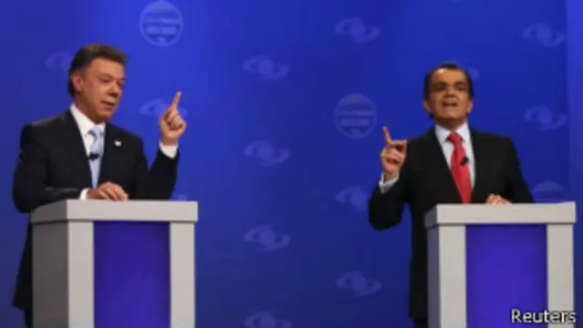 Juan Manuel Santos y Oscar Iván Zuluaga