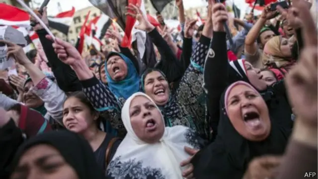 支持塞西的埃及民众