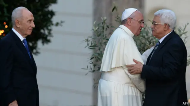 Paus Fransiskus dan Mahmoud Abbas