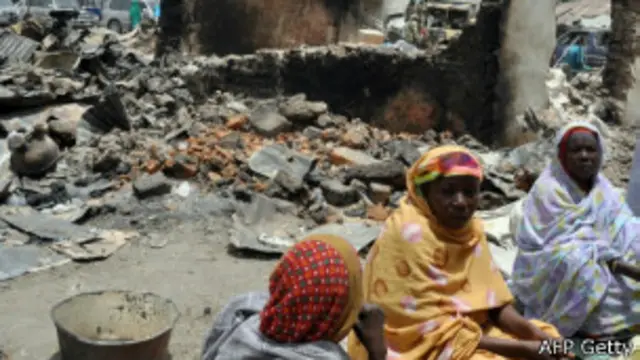 Des réfugiés ayant fui les violences commises par le groupe islamiste Boko Haram.