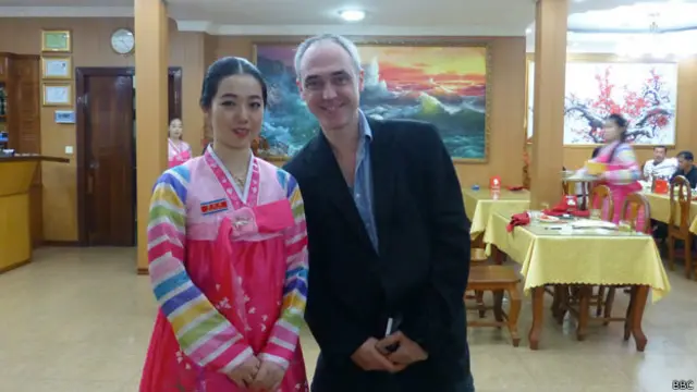 柬埔寨的平壤餐厅。