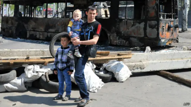 Семья в Краматорске