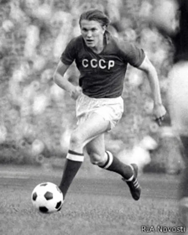 Олег Блохин в матче сборной СССР