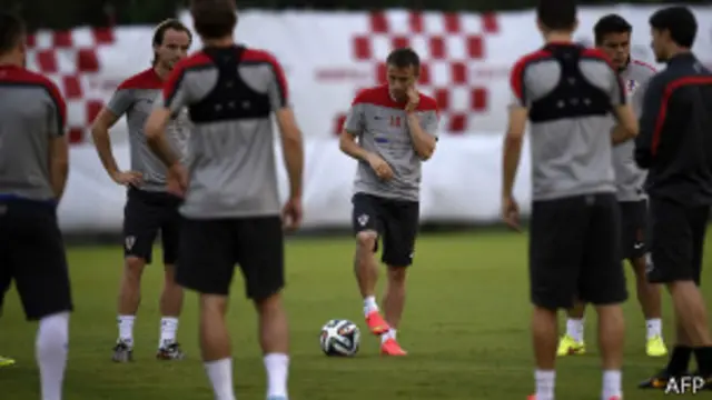 Treinamento da Croácia para a Copa do Mundo no Brasil
