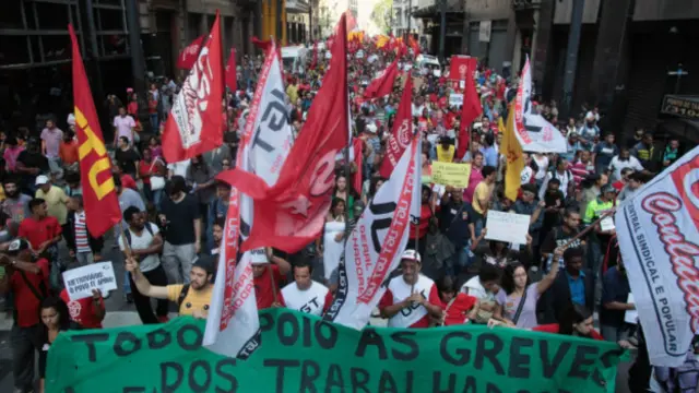 Greve de metroviários (Foto Reuters)