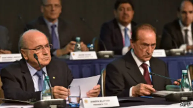 布拉特參加在聖保羅舉行的國際足聯大會