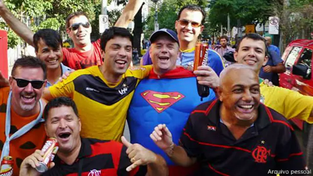 Glynn Davies no Maracanã, no ano passado (Arquivo pessoal)