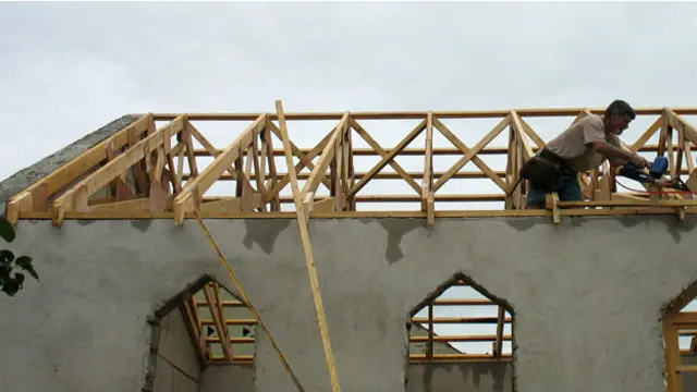 छत बनाने में गलत माप का इस्तेमाल