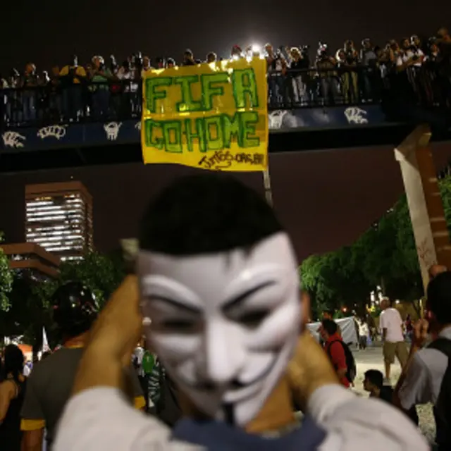 Protestas en Brasil