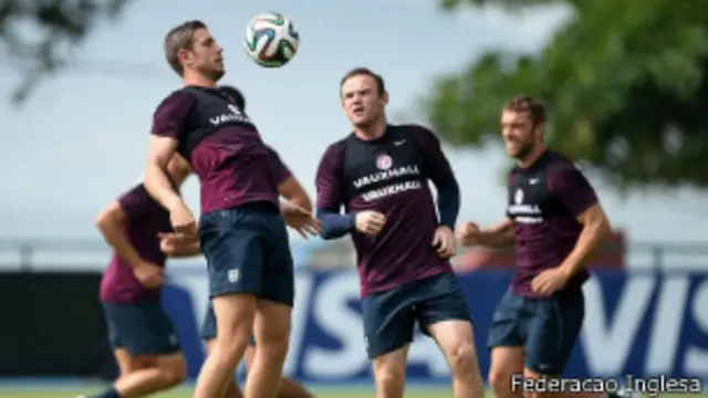 Treino da Inglaterra no Rio de Janeiro
