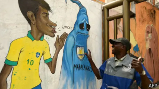 Desenho une Neymar e o fantasma de 1950