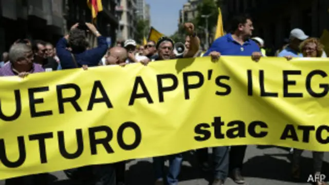 Забастовка в Барселоне