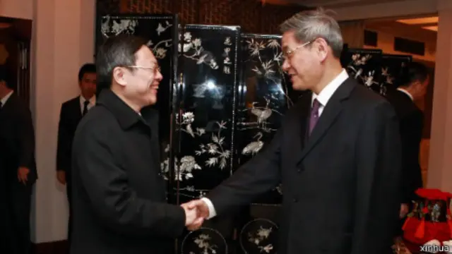 張志軍和王郁琦2014年2月在上海