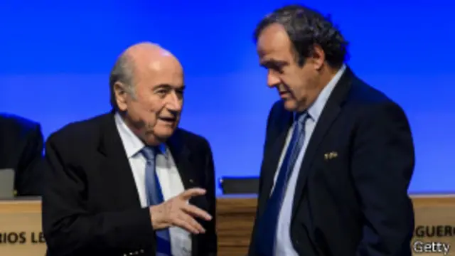 Зепп Блаттер и Мишель Платини