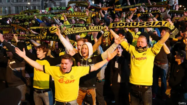 Hinchas del Borussia Dortmund