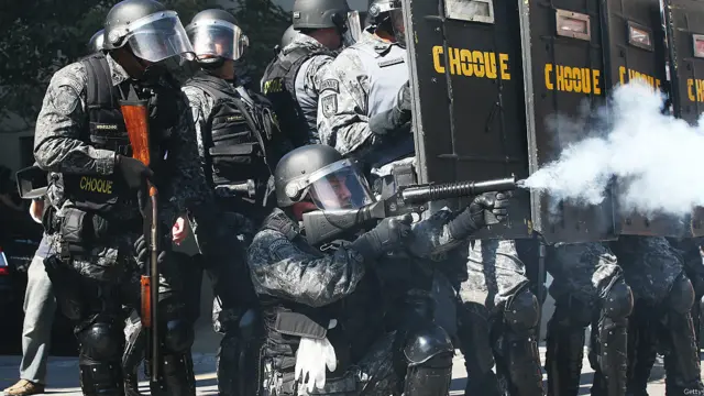 Protestas en Sao Paulo