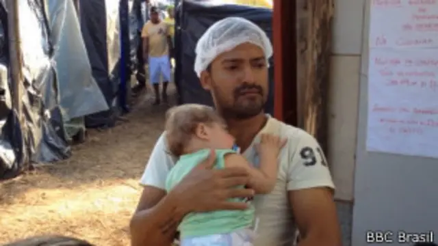 Sandro José da Silva na Copa do Povo | Foto: Camilla Costa/BBC Brasil