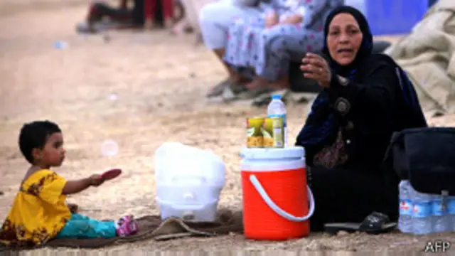 Desplazados por la ofensiva de ISIS