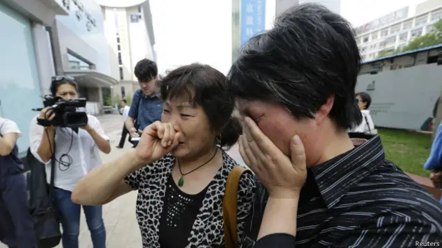 Китайские родственники погибших пассажиров