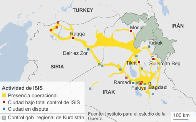 mapa del control de EI