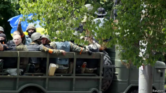 Fuerzas ucranianas en Mariupol