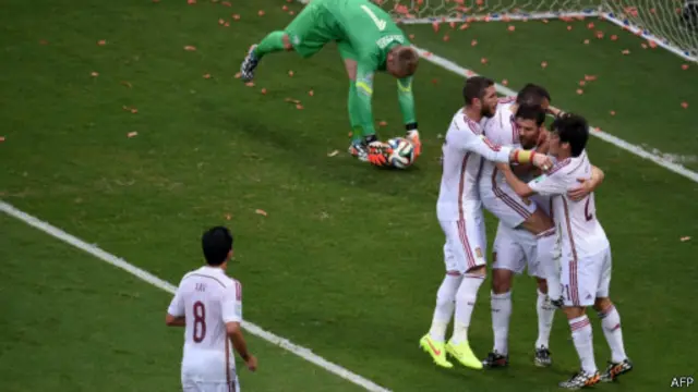 Tây Ban Nha đã mở tỉ số trước