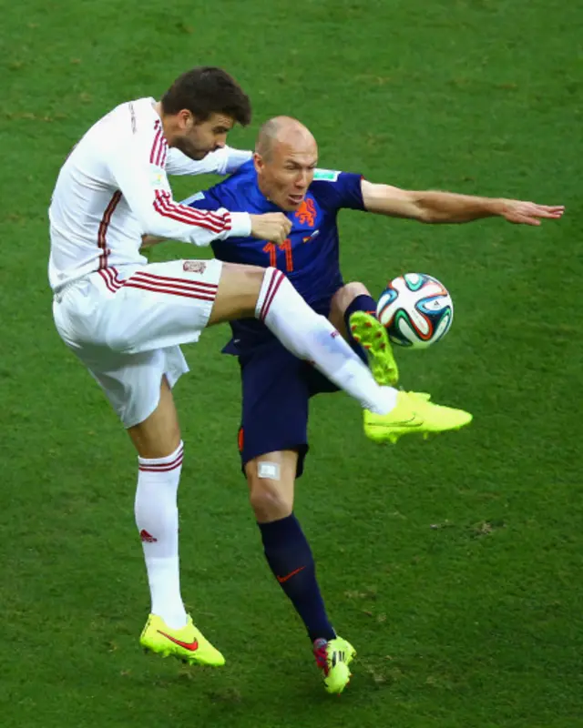 این روبن نے دوسری ہاف میں دو گول کیے۔