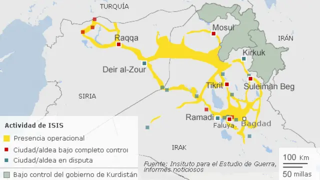Mapa de Irak