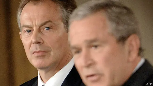 tony blair y george w bush