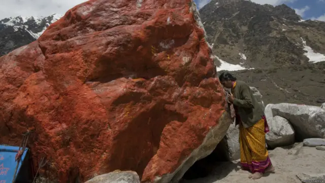 केदारनाथ में बाढ़ से हुई तबाही के बाद का मंजर