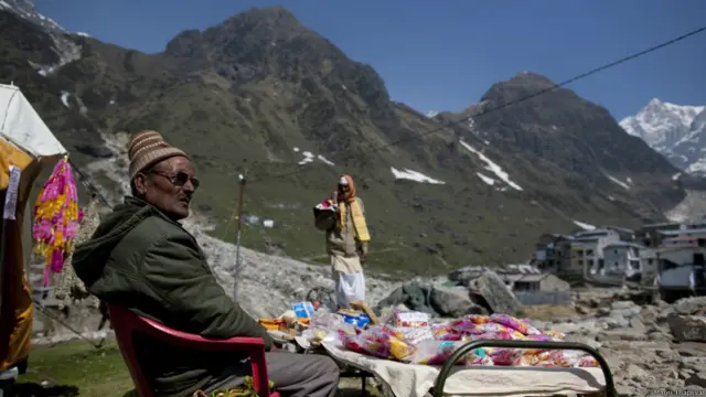 केदारनाथ में बाढ़ से हुई तबाही के बाद का मंजर