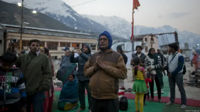 केदारनाथ में बाढ़ से हुई तबाही के बाद का मंजर