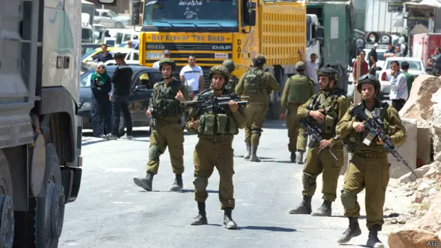 Пост израильских военных в Хевроне