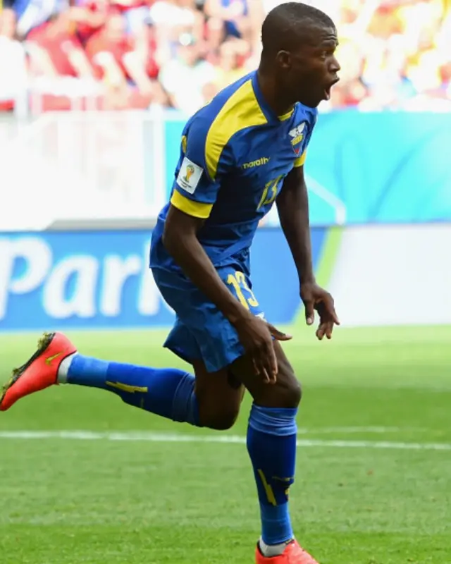 د اېکواډور بریدګر لوبغاړی اینر وېلنسیا.