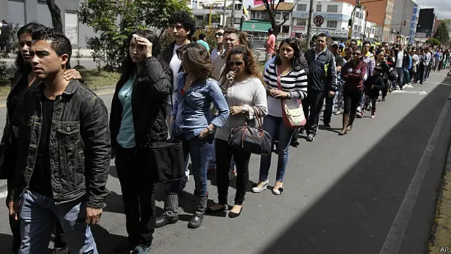 Centro de votación en Colombia