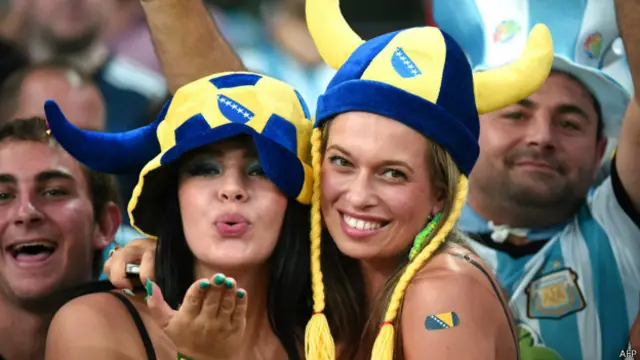 马拉卡纳球场的阿根廷球迷(15/6/2014)